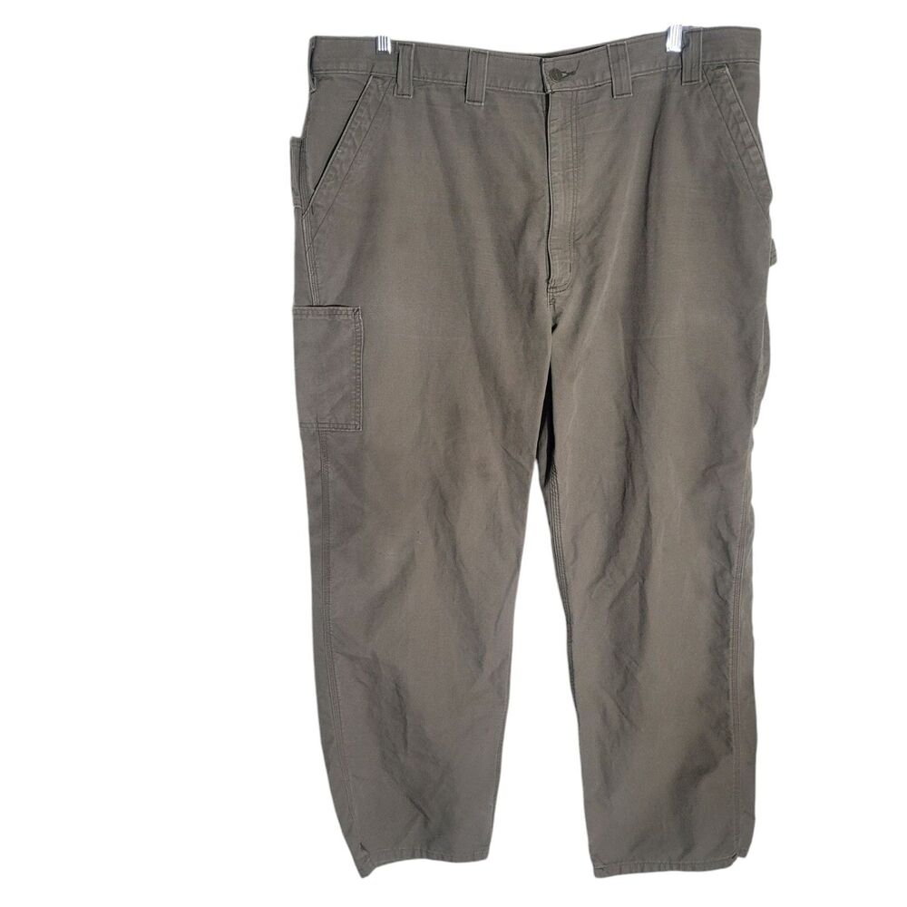 Carhartt Cotton Canvas Carpenter Pants Men's Size 44 X 30 Brown Classic Grunge